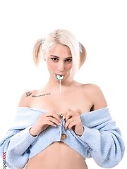 Christy White BabyвЂ™s Blue Bear Bare closeup vagina